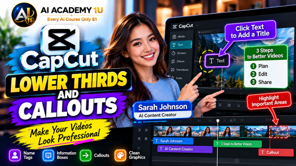 Create Lower Thirds and Callouts