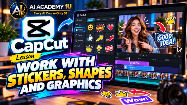 Work with Stickers, Shapes and Graphics