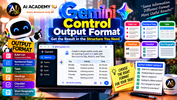 Control Output Format